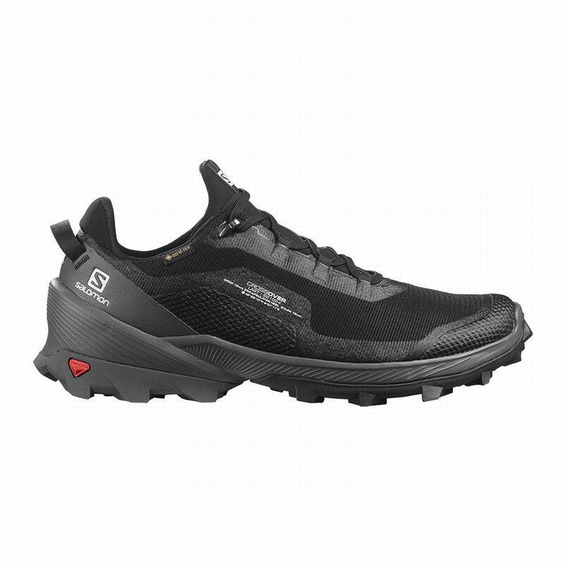 Chaussures De Randonnée Salomon Homme Noir - Salomon CROSS OVER GORE-TEX - France (0596-ODSTH)